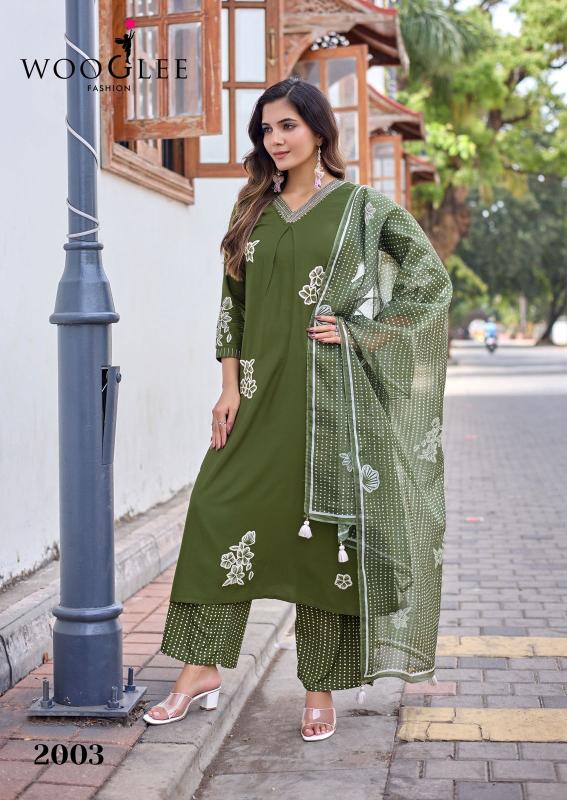 Wooglee vasudha spring fresh catalogue kurti wholesale
